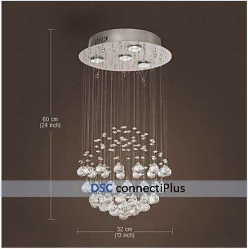 New Luxury Modern Crystal Chandelier w/ 4 Lights..!