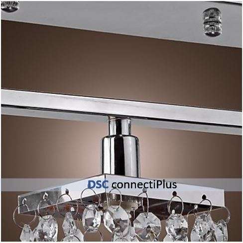 3 Lights Island Light Linear Crystal Chandelier (Silver)..!