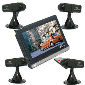 2.4GHz Wireless Security Systems Kit with 7 Inch LCD Screen..!