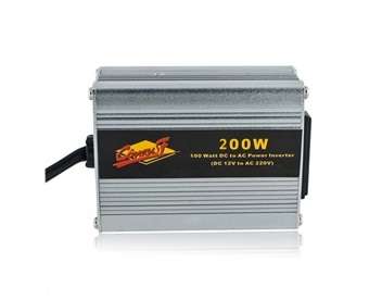 <PROMOTION> 200 DC 12V to AC 220V Silver Power Inverter Converter Adapter..!