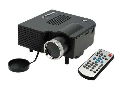 RuiQ 120" LED Display 24W Portable 1920x1080 Mini LCD Projector w/ SD/USB/AV/VGA/HDMI (Black)..!