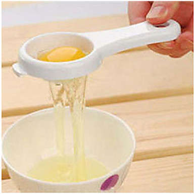 <SALE> Egg Yolk and Egg White Separator (White)..!