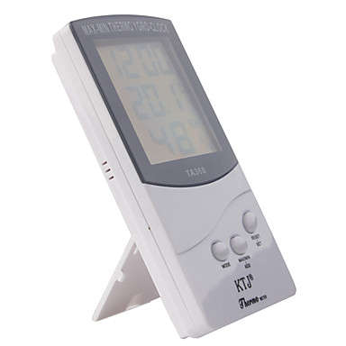 Digital 2.8 Inch LCD Outdoor/Indoor Temperature Hygrometer Thermometer With Clock..!