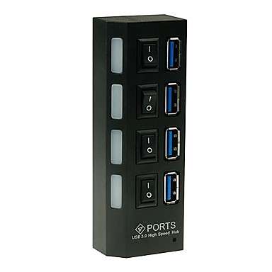4-Port USB3.0 High Speed Hub with LED Indicator and Dedicated Switch..!