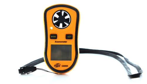 1.5" LCD Digital Wind Speed / Temperature Meter Anemometer (Yellow)..!