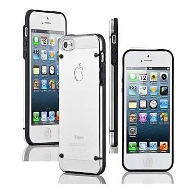 Bright Black Border Transparent Back Case for iPhone5/5S..!