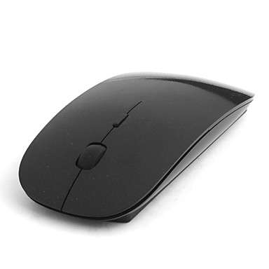 Luxury-feel Ultra-Slim USB 2.4GHz Wireless Mouse (Black)..!