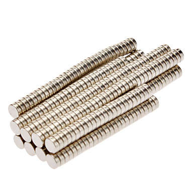 Powerful 200pcs 3x1mm NdFeB Neodymium Magnet Circular Cylinder DIY Puzzle Set (Silver)..!