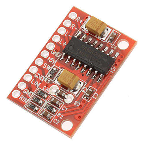 High-Power 2-Channel 3W Audio Super Mini Digital Amplifier Board for Electronics Projects (Red)..!