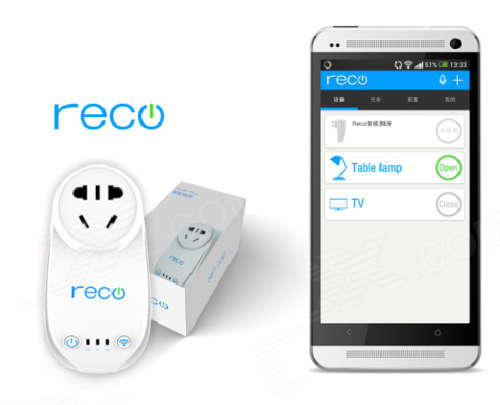 Reco 10A 2200W Wi-Fi Smart Socket Remote Control Timer Switch (White)..!