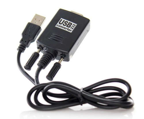 Prolific USB 2.0 to RS232 Port Adapter with 90cm Extension Cable and Driver CD (Black)..!
