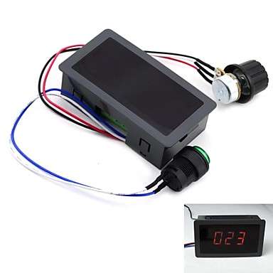 6-30V DC 8A Motor Speed Controller / PWM Stepless Speed Control Switch w/ Digital Panel Display..!