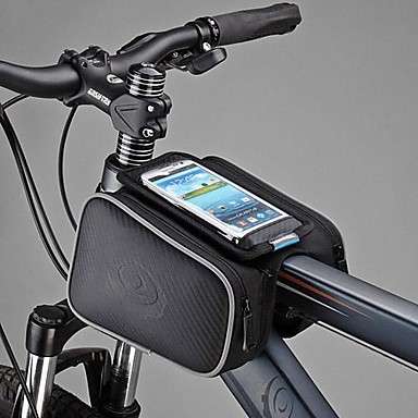 Roswheel Cycling Bike Bicycle Front Top Tube Frame Pannier Double Bag Pouch for 5.5" Cellphone..!