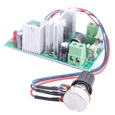 12V 24V 36V PWM Speed Controller for DC Motor, Lights etc. (Green + Silver)..!