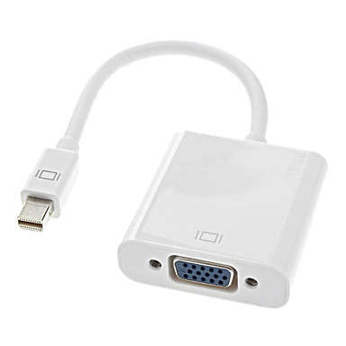 Thunderbolt Male to VGA Female Converter Cable for MacBook Air/MacBook Pro/iMac/Mac mini etc. (0.3m)