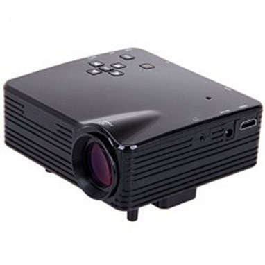 Mini 24W 2.4" HD TFT LCD Home Cinema LED Projector with VGA/HDMI/AV/USB/SD card/3.5mm Stereo (Black)