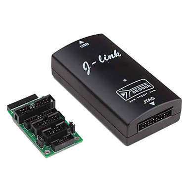 V8 Jlink ARM Emulator and Double Buffer JTAG J-Link Adapter Plate (Black)..!