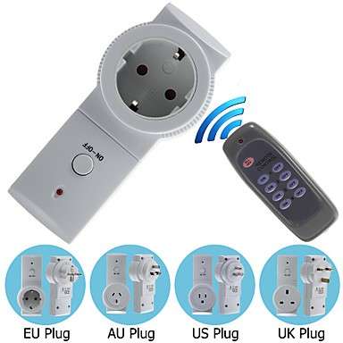 Wireless EU Plug Remote Control Socket Switch AC Power Outlet Mains Socket with Remote Controller..!