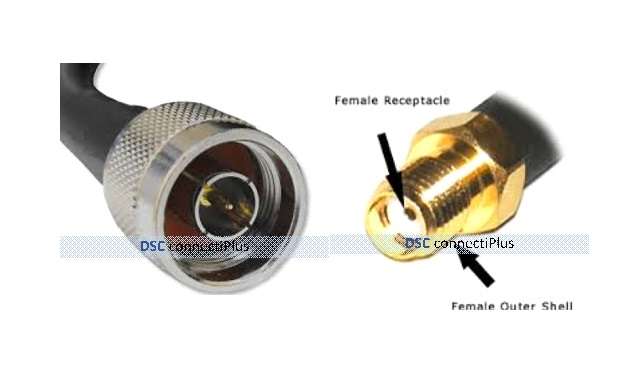 25cm HDF195 N-Type Male to SMA Female RF Cable (Black)..!