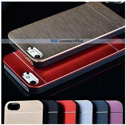 Brushed Aluminum Metal Hard Back Case / Cover for iPhone 4/4S (Gold)..!