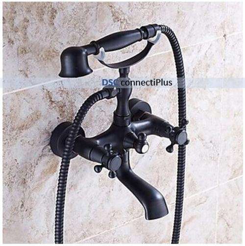 Antique-style Traditional Oil-rubbed Bronze Finish Two Handle Bathtub Faucet..!