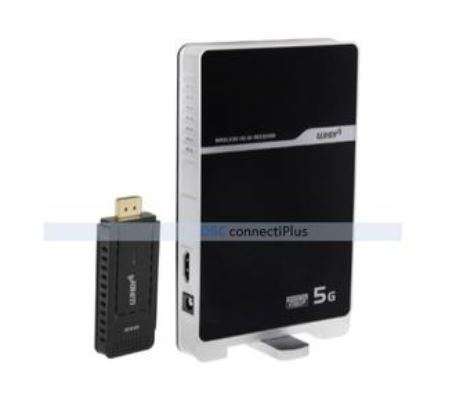 5GHz Wireless WHDI Full 1080p HDMI AV Transmitter & Receiver Kit (Black)..!