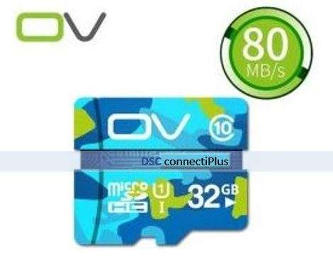 OV 32GB Micro SDHC Memory Card Camouflage Version Class 10 with 80MB/s and 12MB/s Writing Speeds..!