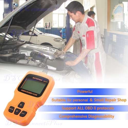 AUTOPHIX OM123 OBD2 / EOBD Auto Diagnostic Scanner Engine Fault Code Reader Automotive Tool (Orange)
