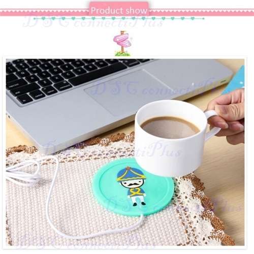 Beautiful Design 5V USB Silicone Heat Warmer Milk Tea Coffee Mug Hot Drinks Beverages Heater Pad..!