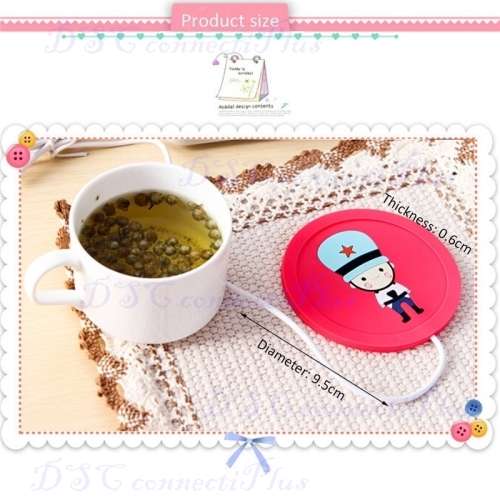 Beautiful Design 5V USB Silicone Heat Warmer Milk Tea Coffee Mug Hot Drinks Beverages Heater Pad..!