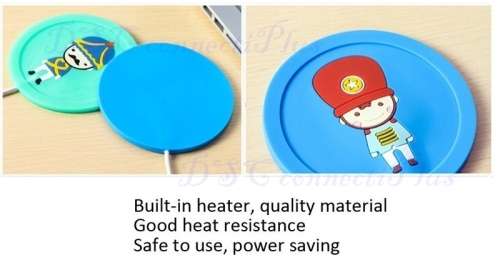 Beautiful Design 5V USB Silicone Heat Warmer Milk Tea Coffee Mug Hot Drinks Beverages Heater Pad..!