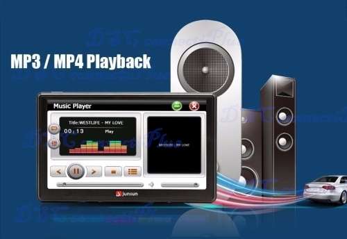 Junsun 7 inch Car GPS Navigation Bluetooth 8GB w/ Rear View Camera FM MP3 MP4 256MB DDR/800MHZ Maps