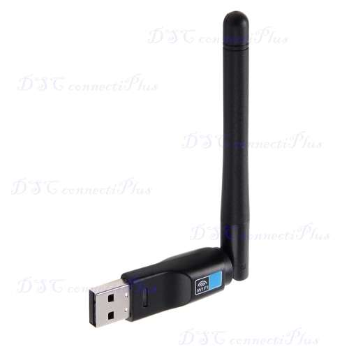 2-in-1 Bluetooth v4.0 + 150Mbps 2.4GHz USB WiFi Wireless Adapter with 2dBi External Antenna (Black)