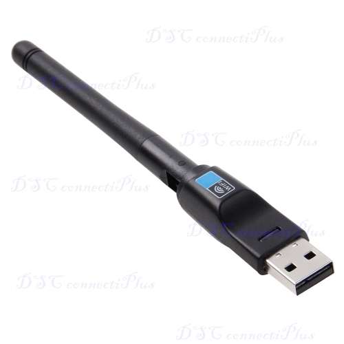 2-in-1 Bluetooth v4.0 + 150Mbps 2.4GHz USB WiFi Wireless Adapter with 2dBi External Antenna (Black)