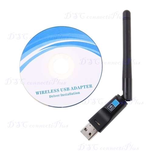 2-in-1 Bluetooth v4.0 + 150Mbps 2.4GHz USB WiFi Wireless Adapter with 2dBi External Antenna (Black)
