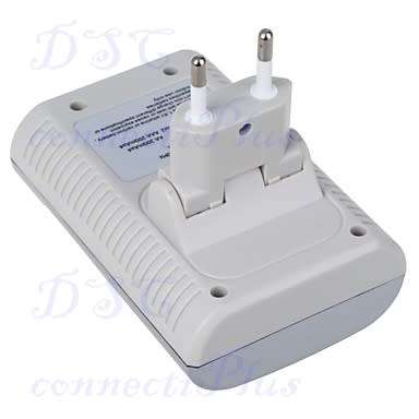 100-240VAC AA 200mA*4 AAA 200mA*4 9V*2 Battery Charger Adapter (Silver)..!