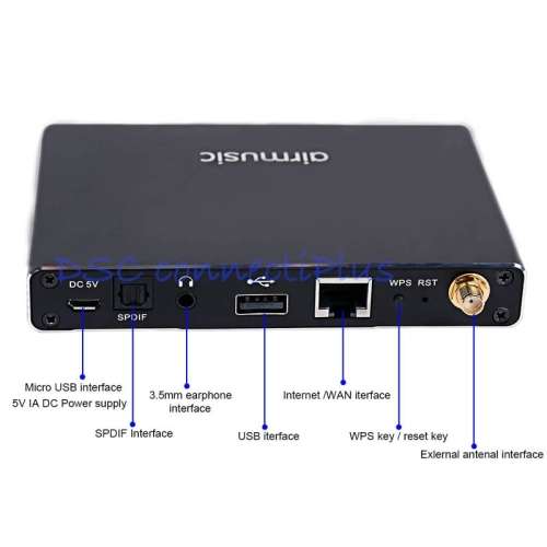 AudioCast P2 Wireless Airplay DLNA Music Receiver iOS Android Airmusic WiFi Audio Spotify Streamer!!