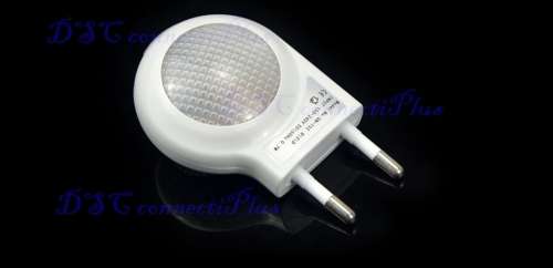 Mini LED 0.7W Auto Sensor Lighting Smart Baby Bedroom Mood Night Lamp Light (White)