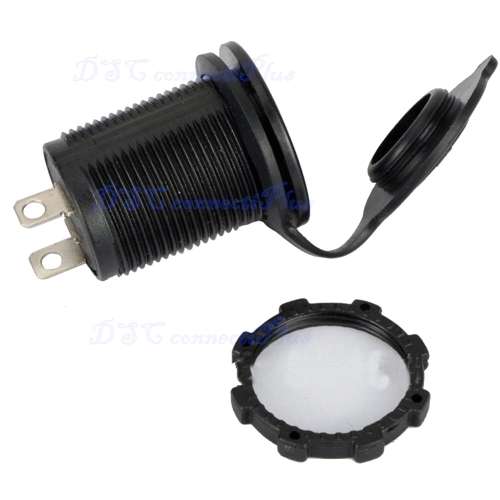 12V 120W Motorcycle Car Boat Tractor Accessory Waterproof Cigarette Lighter Power Socket Outlet !!!