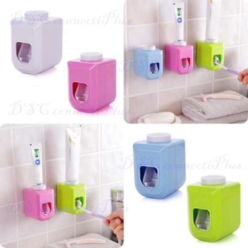 Creative Automatic Toothpaste Dispenser Squeezer Holder for the Bathroom (White)..!