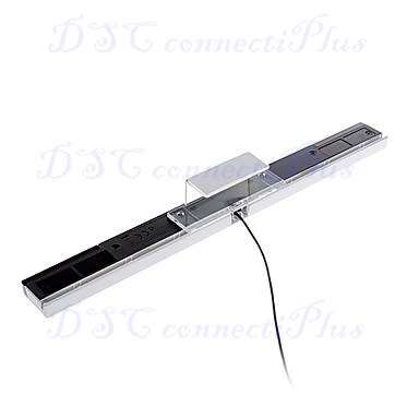 Wired Infrared Sensor Bar for Wii (Black + Silver)..!