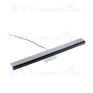 Wired Infrared Sensor Bar for Wii (Black + Silver)..!