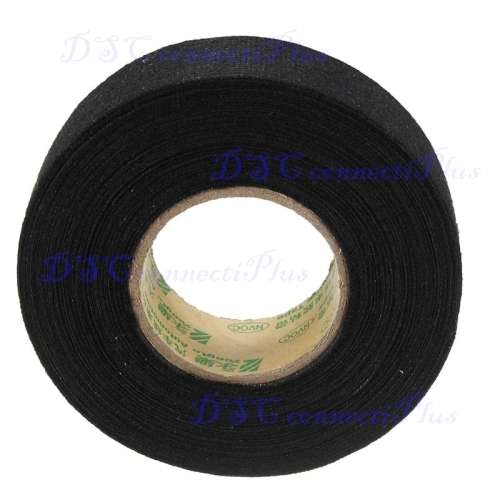 High Quality 25mmx10m Tesa Coroplast Adhesive Cloth Tape for Car Cable Harness Wiring Loom (Black)!!