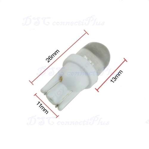 T10 LED Car Auto Wedge Light Side Dashboard Number Plate Lamp Bulb 12V RGB Colour Changing (Black)