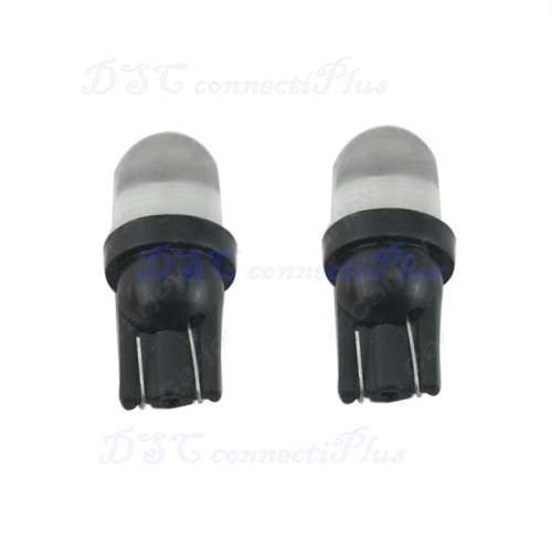 T10 LED Car Auto Wedge Light Side Dashboard Number Plate Lamp Bulb 12V RGB Colour Changing (Black)