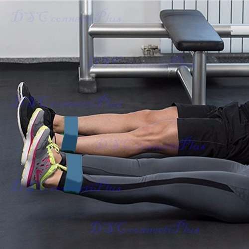 Yoga Fitness Resistance Band Elastic Latex Belt Loop Pull Strength Training (Orange)..!