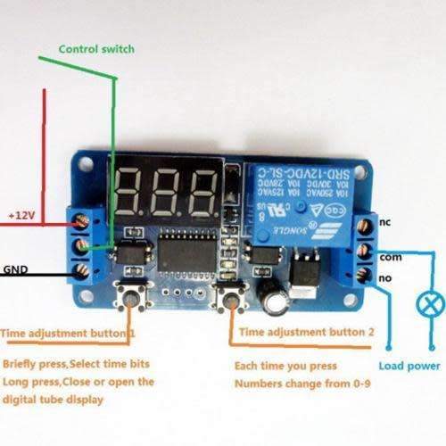 Multifunctional Relay Timer Module (Blue)..!