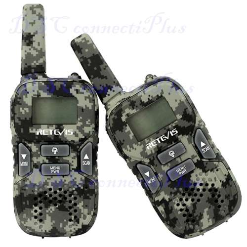 2 Pcs Retevis RT33 Walkie Talkie Kids 22 CH 0.5W GMRS/FRS Scan VOX CTCSS/DCS Flashlight For Outdoor!