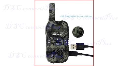 2 Pcs Retevis RT33 Walkie Talkie Kids 22 CH 0.5W GMRS/FRS Scan VOX CTCSS/DCS Flashlight For Outdoor!