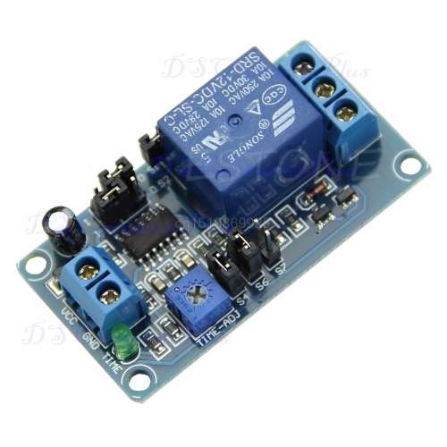 DC 12V DC Delay Relay Delay Turn on / Delay Turn off Switch Module with Timer (Blue/Green)..!